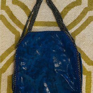 Blue Chain Strap Women's Bag